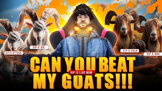 CAN YOU BEAT MY GOATS 🔥🦍 4v4 SQUAD VS SQUAD ❤️‍🔥 FREE FIRE TELUGU LIVE STREAMING 💛 VIP IS LIVE NOW [upl. by Orji]