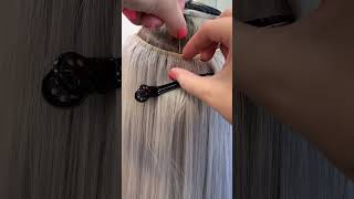 Weft hair extensions process [upl. by Roselle]