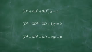 Homogeneous Linear Differental Equations with Constant Coefficients auxiliary equation [upl. by Clementis]