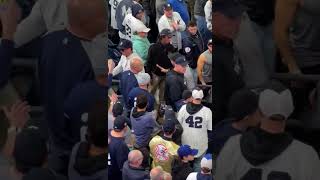 2 Yankees Fans Ejected from Yankee Stadium After Grabbing Dodgers Mookie Betts in World Series [upl. by Ateloj]