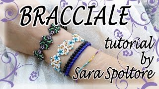 Tutorial bracciale super facile con perline  Come fare un braccialetto con perline [upl. by Nirrat]