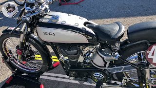 Norton Manx 500 long stroke quotGarden Gatequot 1947  rarely seen but heard far away [upl. by Aelram708]