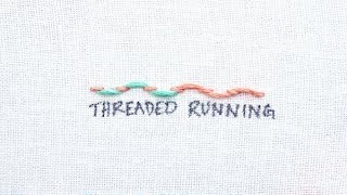 How to do a Threaded Running Stitch [upl. by Jamima]