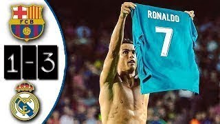 Barcelona vs Real Madrid 13 Goles Resumen  Highlights SuperCopa España  IDA 2017 [upl. by Eissac681]