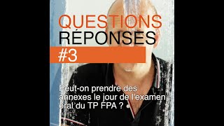 Peuton prendre des annexes le jour de l’examen oral du TP Formateur Professionnel d’Adultes [upl. by Lirbij]