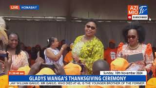 See how Aisha Jumwa was received by ODM members at Gladys Wanga Thanksgiving ceremony [upl. by Gerhard]