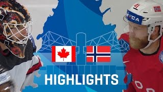 Canada  Norway  Highlights  IIHFWorlds 2017 [upl. by Cheyney564]