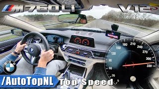 2018 BMW 7 SERIES M760Li V12 xDrive 320kmh ACCELERATION amp TOP SPEED on AUTOBAHN by AutoTopNL [upl. by Addison]