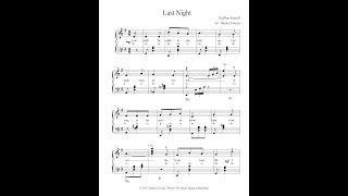 Last Night by Halfdan Kjerulf arranged for intermediate piano by Dennis Frayne [upl. by Pall537]