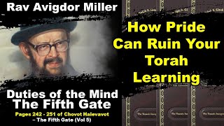 Chovot Halevavot Duties of the Mind  Pride [upl. by Lebama]