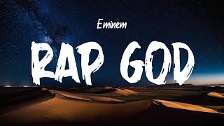 Eminem  Rap God Lyrics [upl. by Neersin]