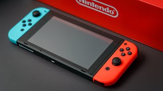 Nintendo Switch with Neon Blue amp Red JoyCon Detailed Unboxing [upl. by Trent585]