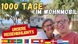 1000 Tage im Wohnmobil 🥰 Unsere Reisehighlights aus 3 Jahren Vanlife  Wohnmobilreisen Europa [upl. by Holly223]