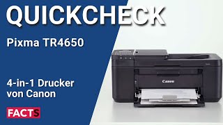 Canon Pixma TR4650 Multifunktionsdrucker Test fürs Homeoffice [upl. by Trebornhoj]