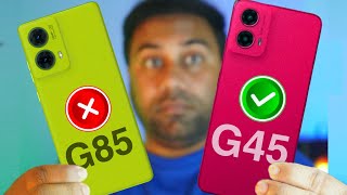 moto G45 5G vs moto G85 5G Full Comparison 🔥 [upl. by Lacsap]