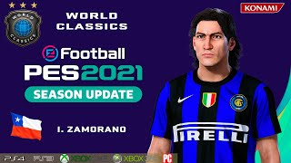 I ZAMORANO facestats World Classics How to create in PES 2021 [upl. by Sherlock994]