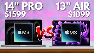 M3 MacBook Air 13quot vs MacBook Pro 14quot  DONT BE FOOLED [upl. by Nekcerb]