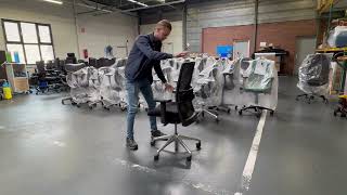 Het instellen van bureaustoel Jetchair 45 [upl. by Hebel]