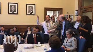 Rabbi interrupts City Council breakfast [upl. by Neitsirhc]