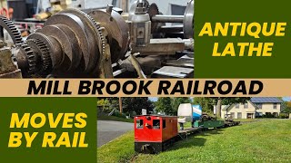 Moving an antique lathe down Vermonts steepest railroad Shady Pines RR [upl. by Mufinella]