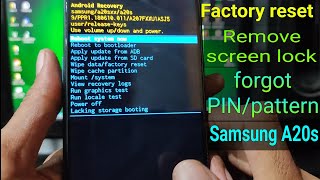 FactoryHard Reset Samsung A20s [upl. by Sears]