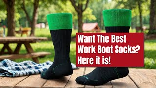 Best Work Boot Socks for Men  GKX Cotton Crew Socks [upl. by Kinom]