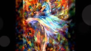 Slide Show of Flamenco Dancer paintings by Leonid Afremov  painted by a Palette knife [upl. by Lebna]