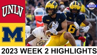 2 Michigan vs UNLV Highlights  College Football Week 2  2023 College Football Highlights [upl. by Aianat771]