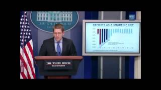 Carney Did Not Like Question About Cost of Obamas Golf Outings [upl. by Syxela338]