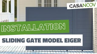 Installation of a sliding gate kit model EIGER  Casanoov [upl. by Zurheide]