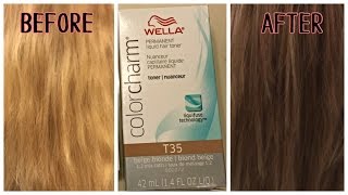 Wella T35 Toner on Bleached Hair [upl. by Margaux128]