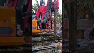 SANY PILING RIG SR65 WORKING merintiskarya shorts sany heavyequipment [upl. by Namzaj]