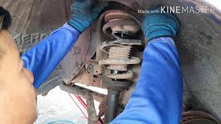 จัดช่วงล่างชุดใหญ่ TOYOTA VIGO car suspension [upl. by Haraz94]