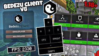 Bedezu Client V8V1 Remastered for MCPE  Armour HUD Mods Toggle and more [upl. by Leblanc]