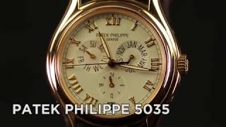 Patek Philippe Automatic Annual Calendar wristwatch Ref 5035R  Christies Watches [upl. by Runkel380]