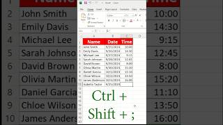 Todays Date and Time in EXCEL✅ Excel Tricks excel excelhacks exceltricks excelshorts [upl. by Druce]