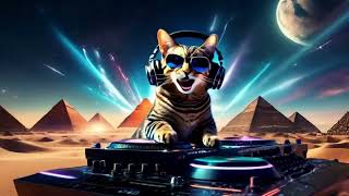 DJ Cat AI  Feline Vibes  Electronic Music for Relaxing and Dancing [upl. by Shanta]