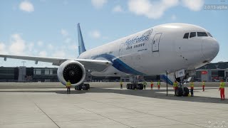 XPlane 1210 RC2 Istanbul  Baku  FlightFactor Boeing 777200ER  AutoOrtho  ActiveSky Xp12 [upl. by Esac459]