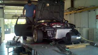 b18 turbo on dyno 900 plus hp [upl. by Zalucki748]