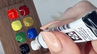 filling a tiny travel watercolor palette [upl. by Elleiram]