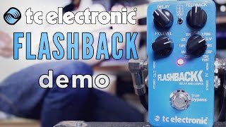 TC Electronic  Flashback Delay Pedal DEMO [upl. by Eenhat]