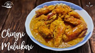 Chingri Macher Malaikari  চিংড়ি মাছের মালাইকারী  Saptami Special Recipe  Durga Puja  Eng Subbed [upl. by Jorie797]