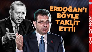 Ekrem İmamoğlundan Stüdyoyu Kahkahaya Boğan Erdoğan Taklidi İşte O Anlar [upl. by Myca568]