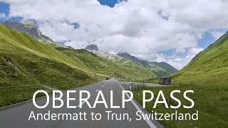 Oberalp Pass Scenic Drive 4K  Andermatt to Trun Switzerland [upl. by Anerehs]