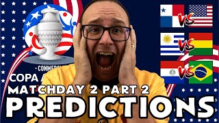 2024 COPA AMERICA PREDICTIONS  MATCHDAY 2 PART 2 [upl. by Fricke]