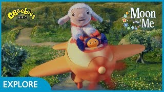 CBeebies  Moon and Me  Flying in an Airplane [upl. by Melantha]