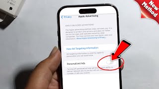 iPhone 15ProMax How to Turn Off Apple Personalized Ads [upl. by Mikael]