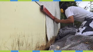 Sockel am haus erneuern fassadenarmierung Wasserschaden [upl. by Dukey]