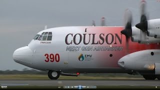 Coulsonā€™s C130Q amp Conairā€™s RJ85 Water Bombers  Avalon 2015 [upl. by Sontich]