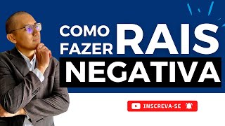 COMO FAZER A RAIS NEGATIVA 20212022  Tutorial [upl. by Serafine764]